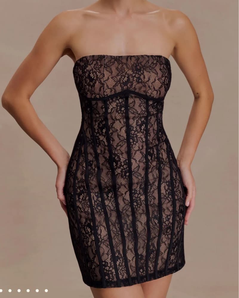 Elegant Lace Mini Dress - Image 2