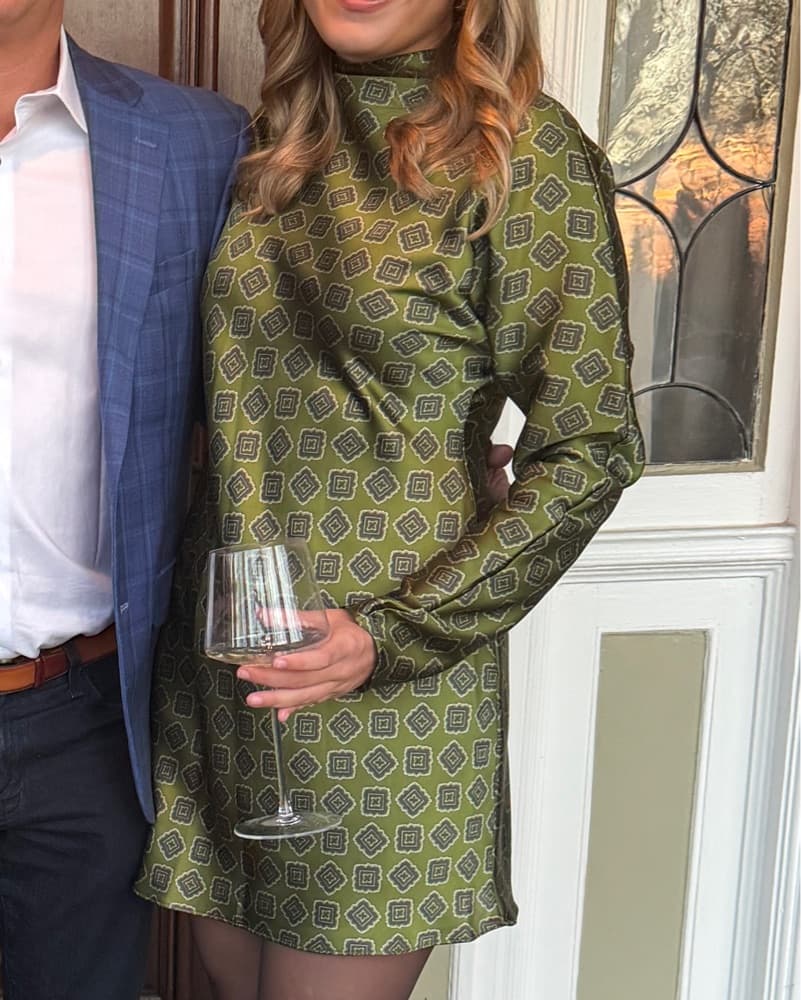 Mango Satin Dress - Image 2