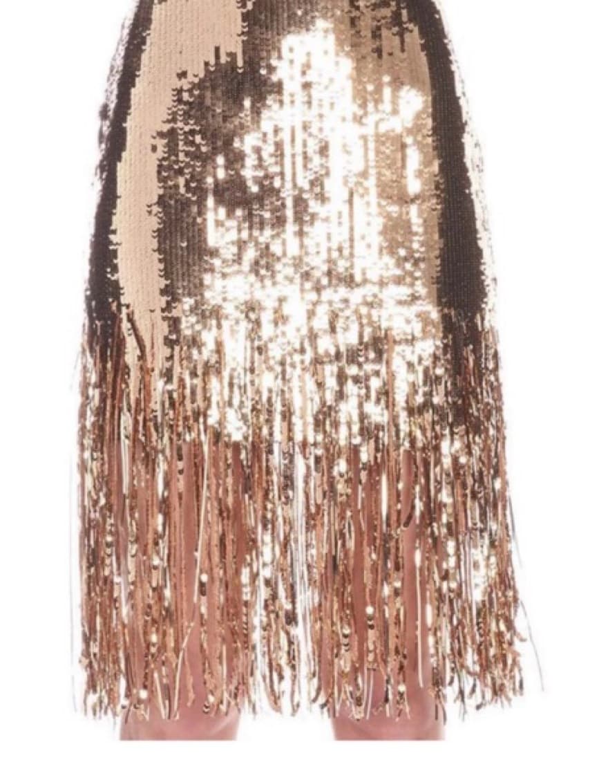 MSGM Sequin Fringed Skirt  - Image 3