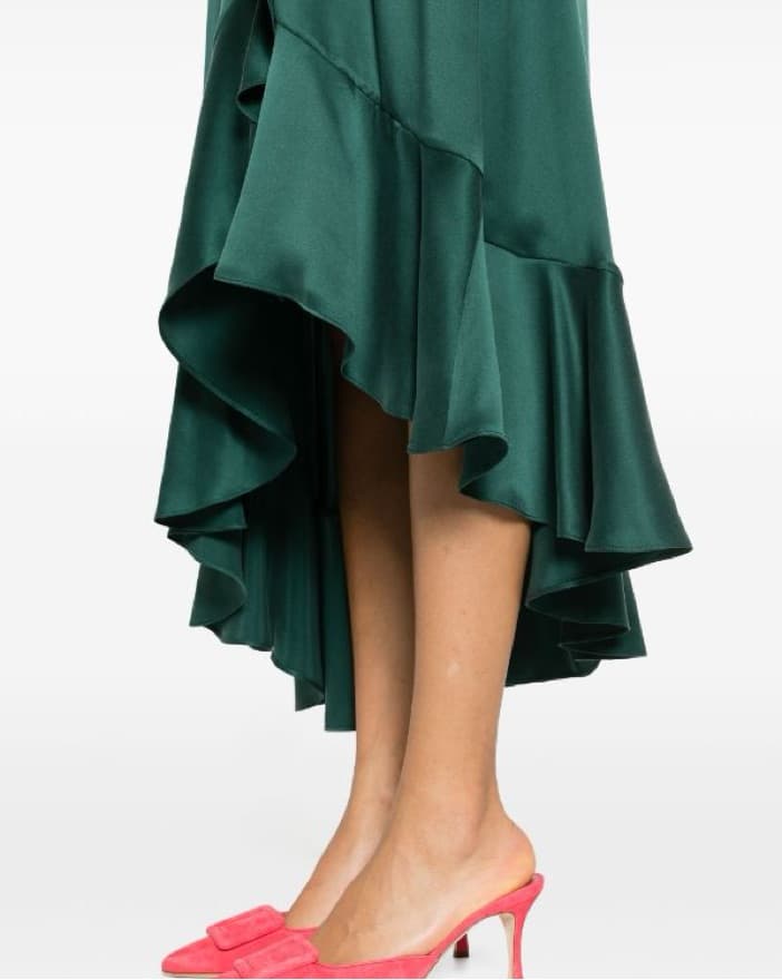 Zimmermann Asymmetric Pleated Wrap Dress - Image 3