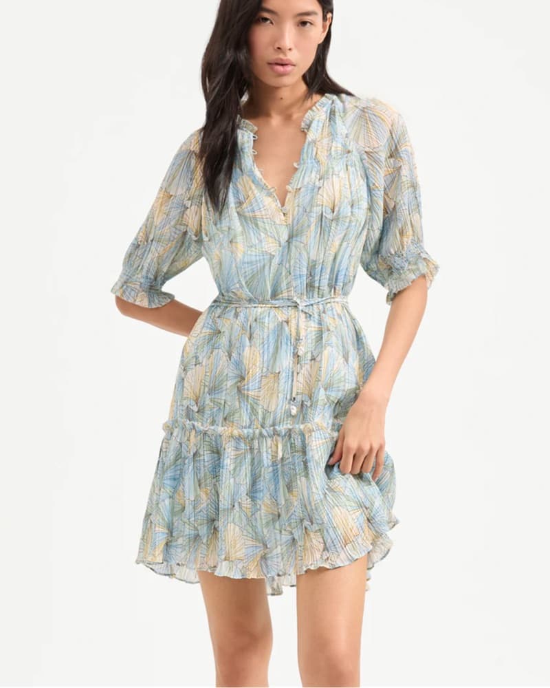 Veronica Beard Pleated Mini Dress - Image 1