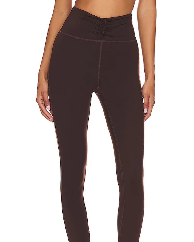 Revolve Dana 7/8 Legging in Deep Brown - Image 2