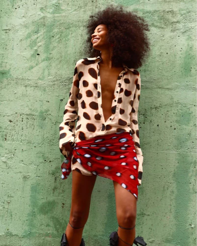 Rat And Boa Nilah Shirt Dress In Animal - Image 5