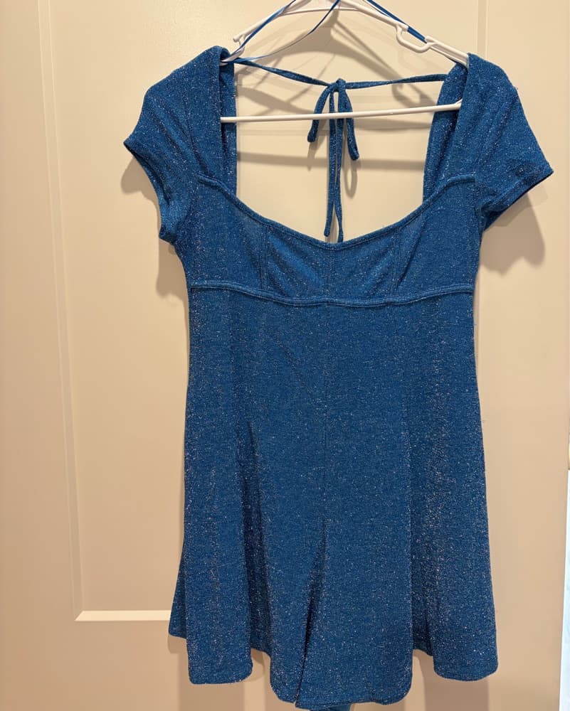 Sparkling Sapphire Flare Dress - Image 2