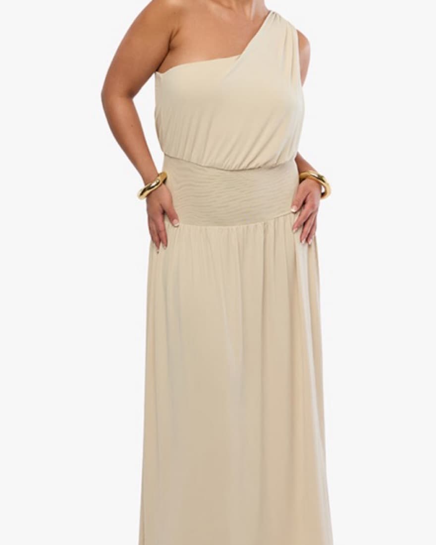 One Shoulder Maxi Dress - Image 1