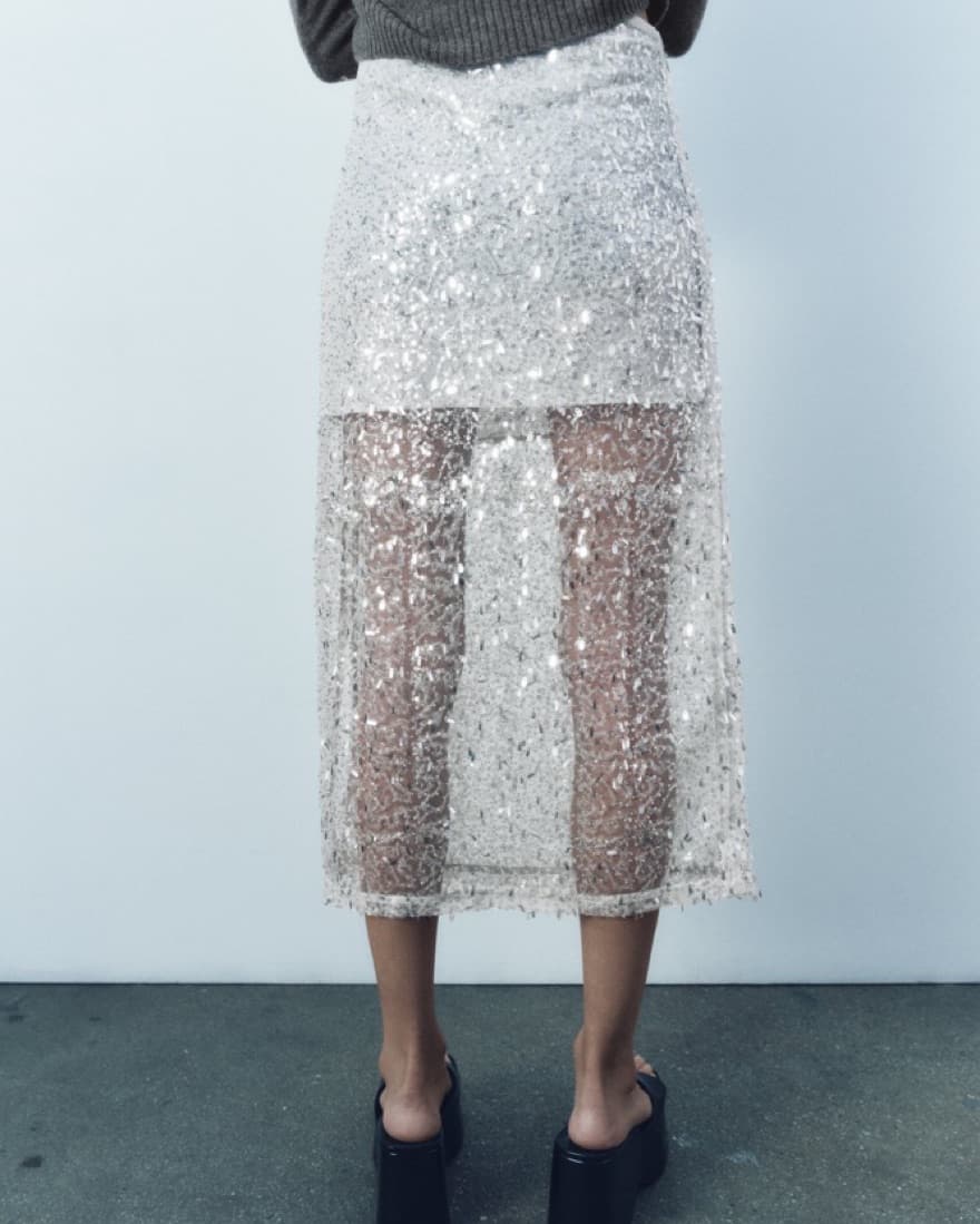 Sequin Midi Skirt  - Image 2
