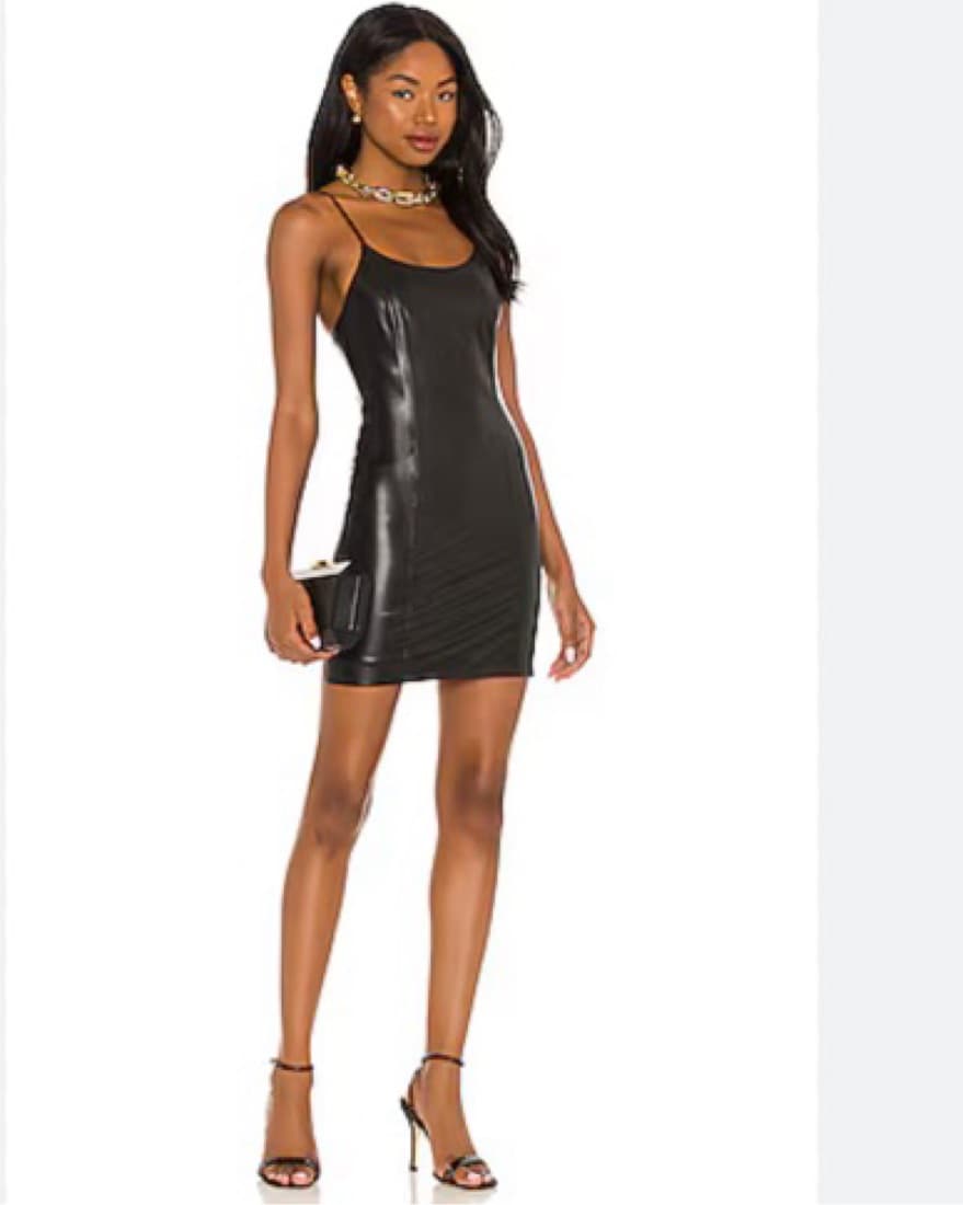 Alice And Olivia Vegan Leather Dress - Image 2