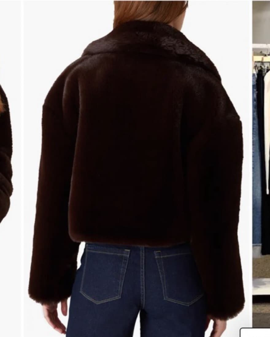 BLANKNYC Cropped Faux Fur Jacket - Image 2