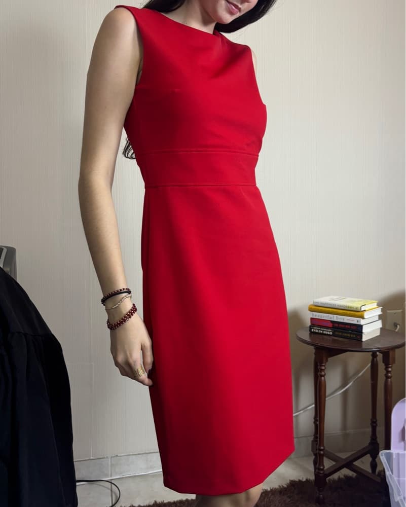 Zara Red Sheath Dress - Image 2