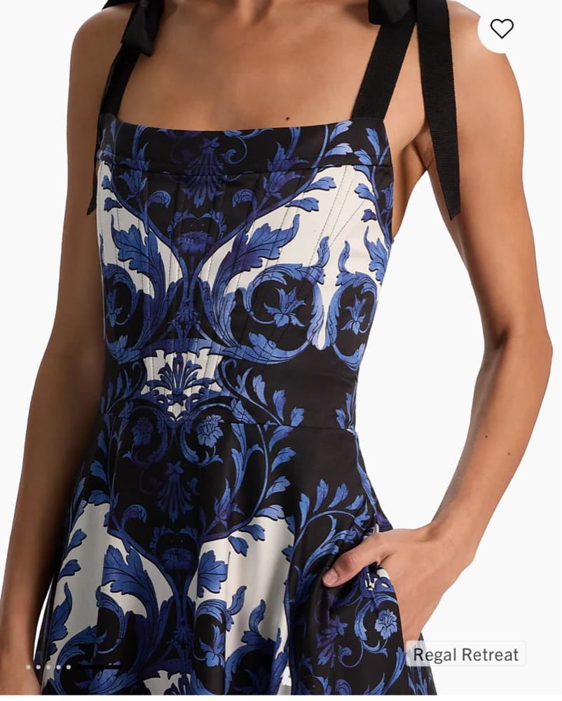 Rosalee Tie-Strap Bustier Maxi Dress - Image 3