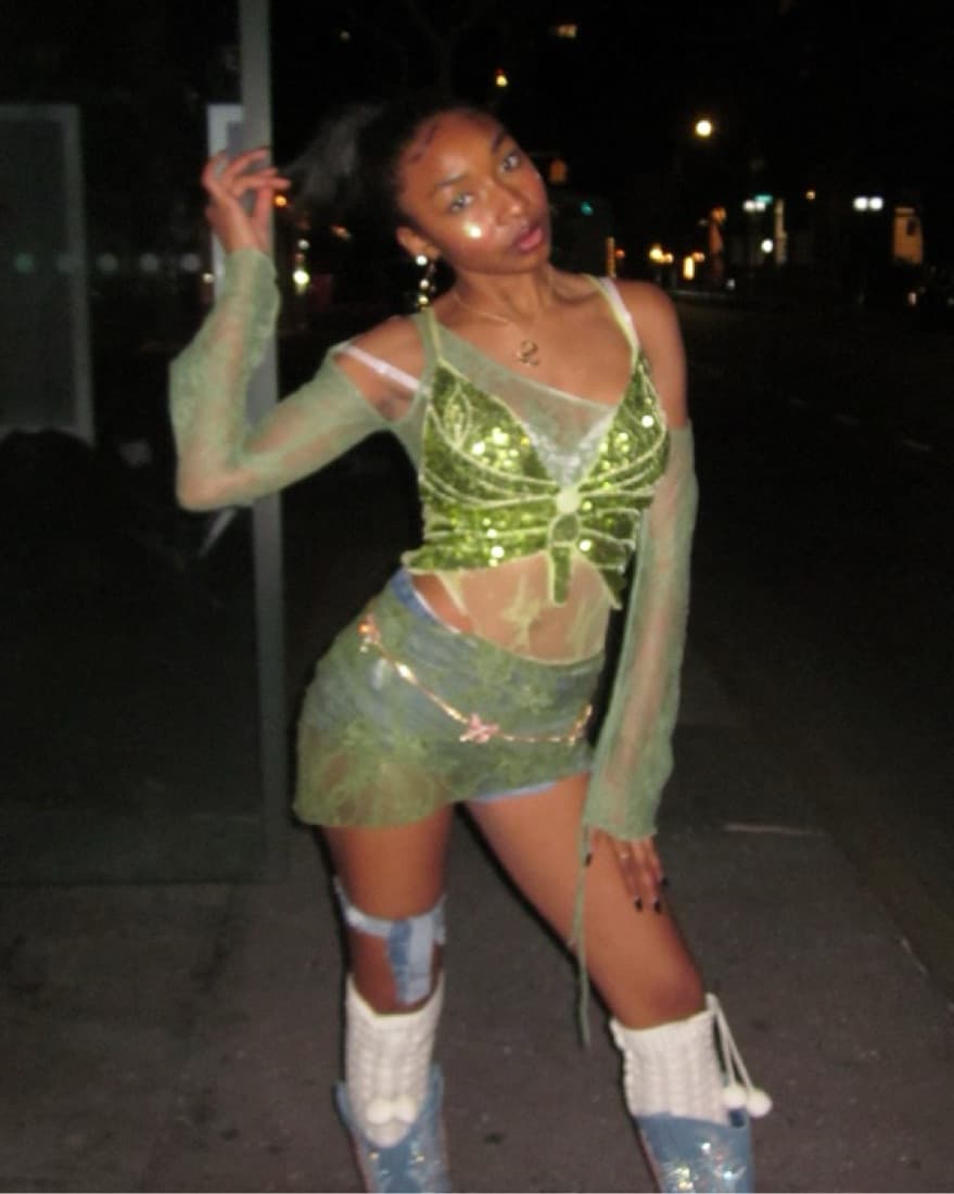 Jaded London Siren Mini Dress - Green - Image 6