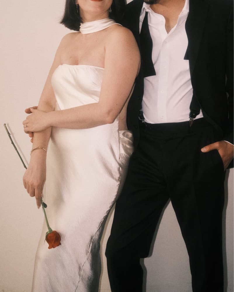 Strapless Gown With Scarf Bridal - Image 2