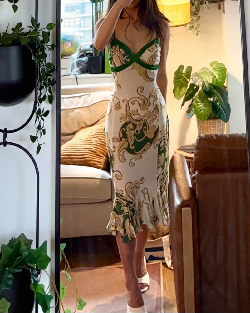 Roberto Cavalli Baroque Print Midi Dress - Image 2