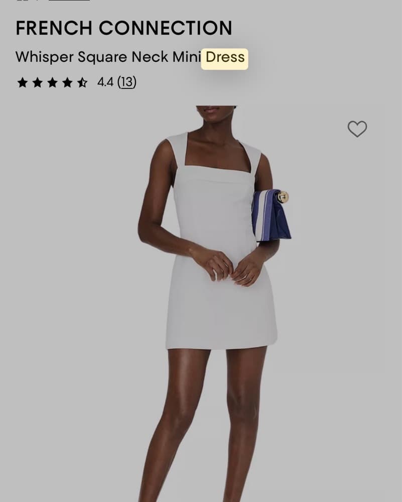 Elegant White Square Neck  - Image 6
