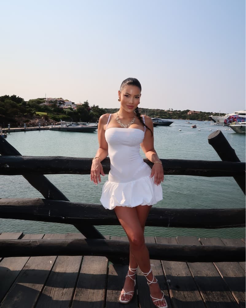 White Strapless Mini Dress - Image 1