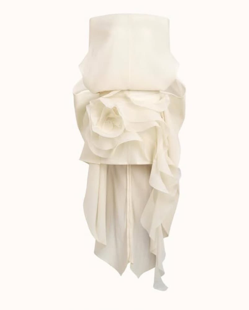 Cape-ish White Dress - Image 5