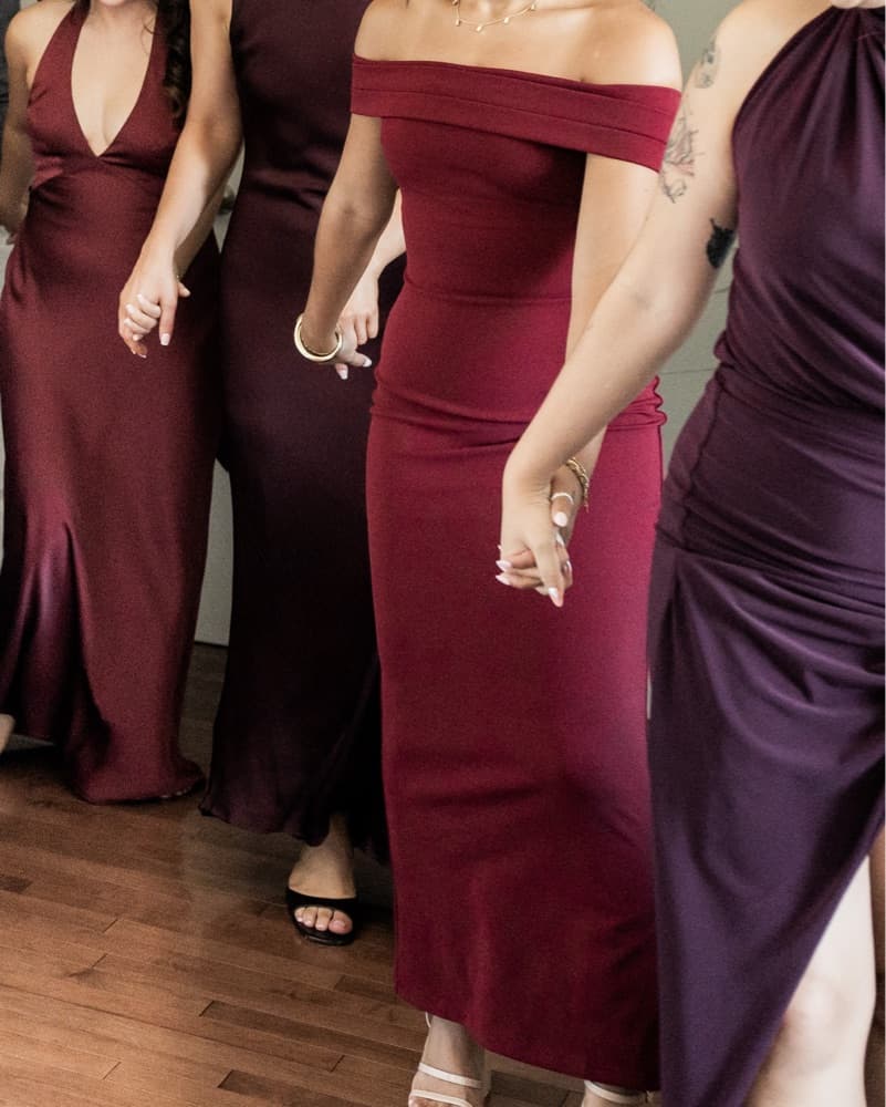 Bex Midi Dress Wine Red - Image 6