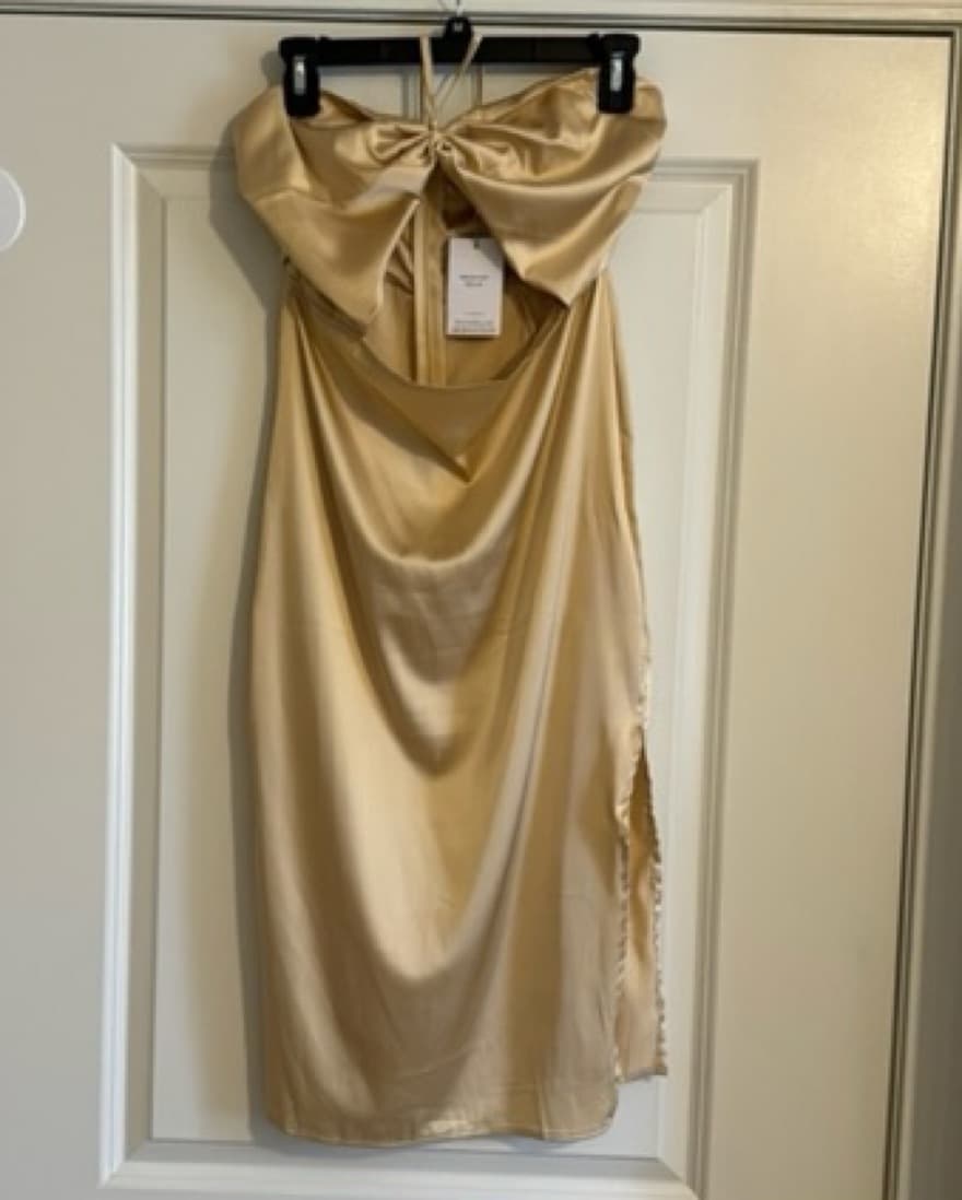 Danielle Bernstein Gold Dress! - Image 2