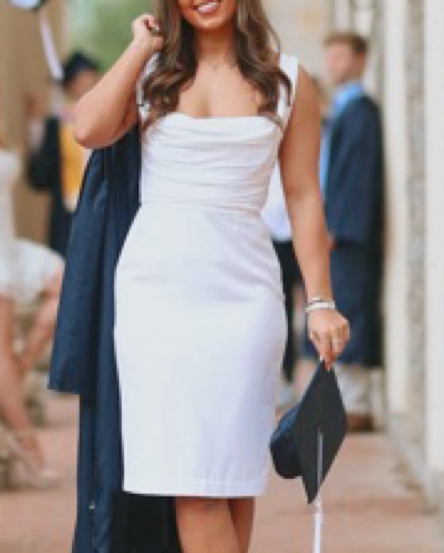 House Of CB White Draped Corset Dress - Image 4
