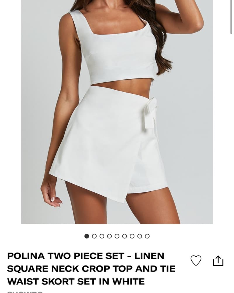 Showpo Linen Two Piece Set - Image 1