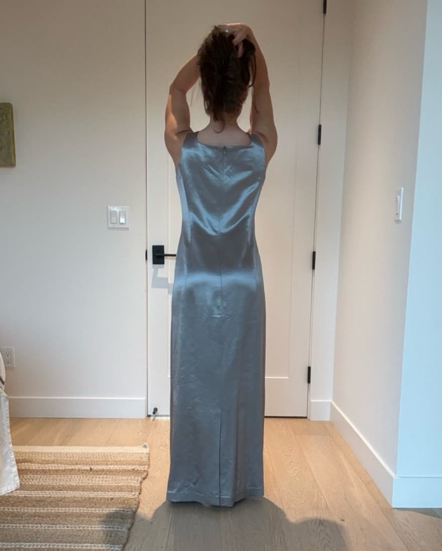 Vintage Silk Giorgio Armani Maxi Dress - Image 4