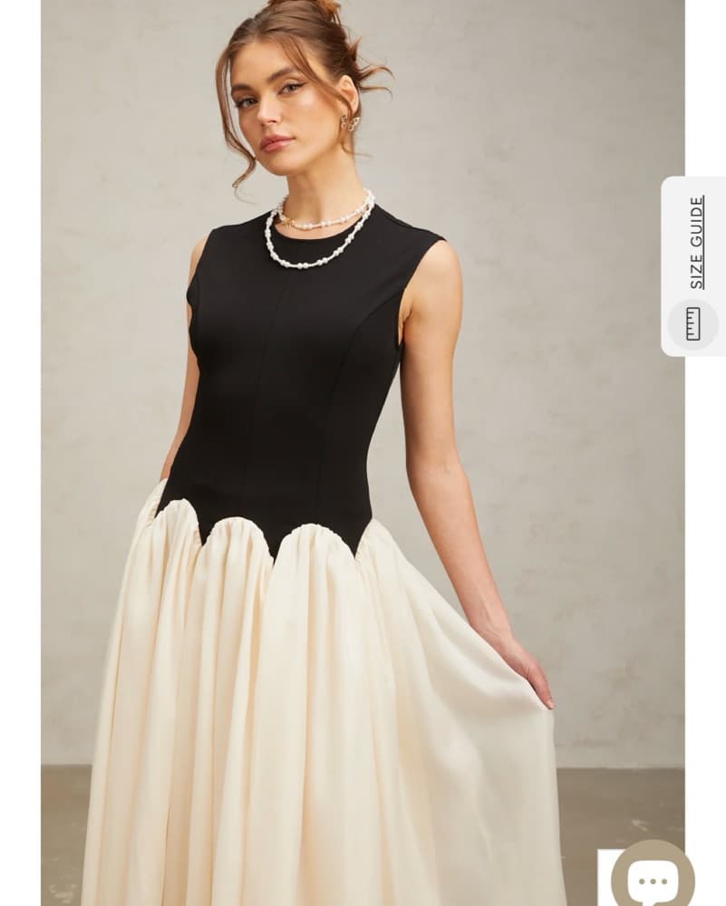 Josette color-blocked puff maxi dress  - Image 2