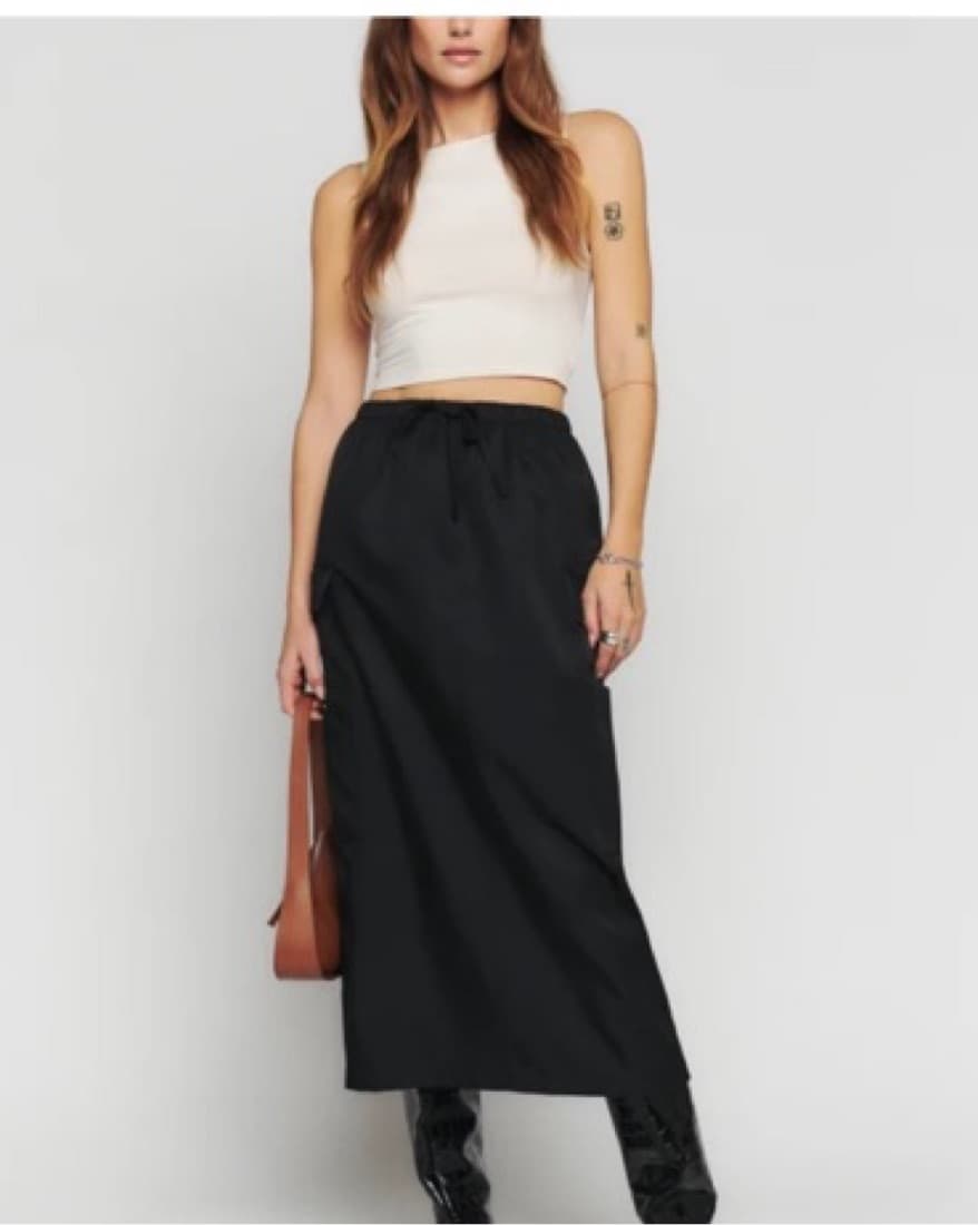 Reformation Black Cargo Skirt  - Image 1
