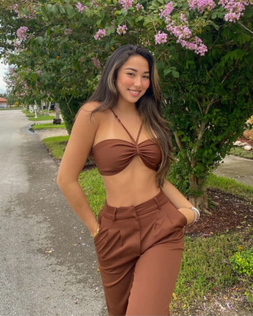 Princess Polly ELANA SET BROWN - Image 1
