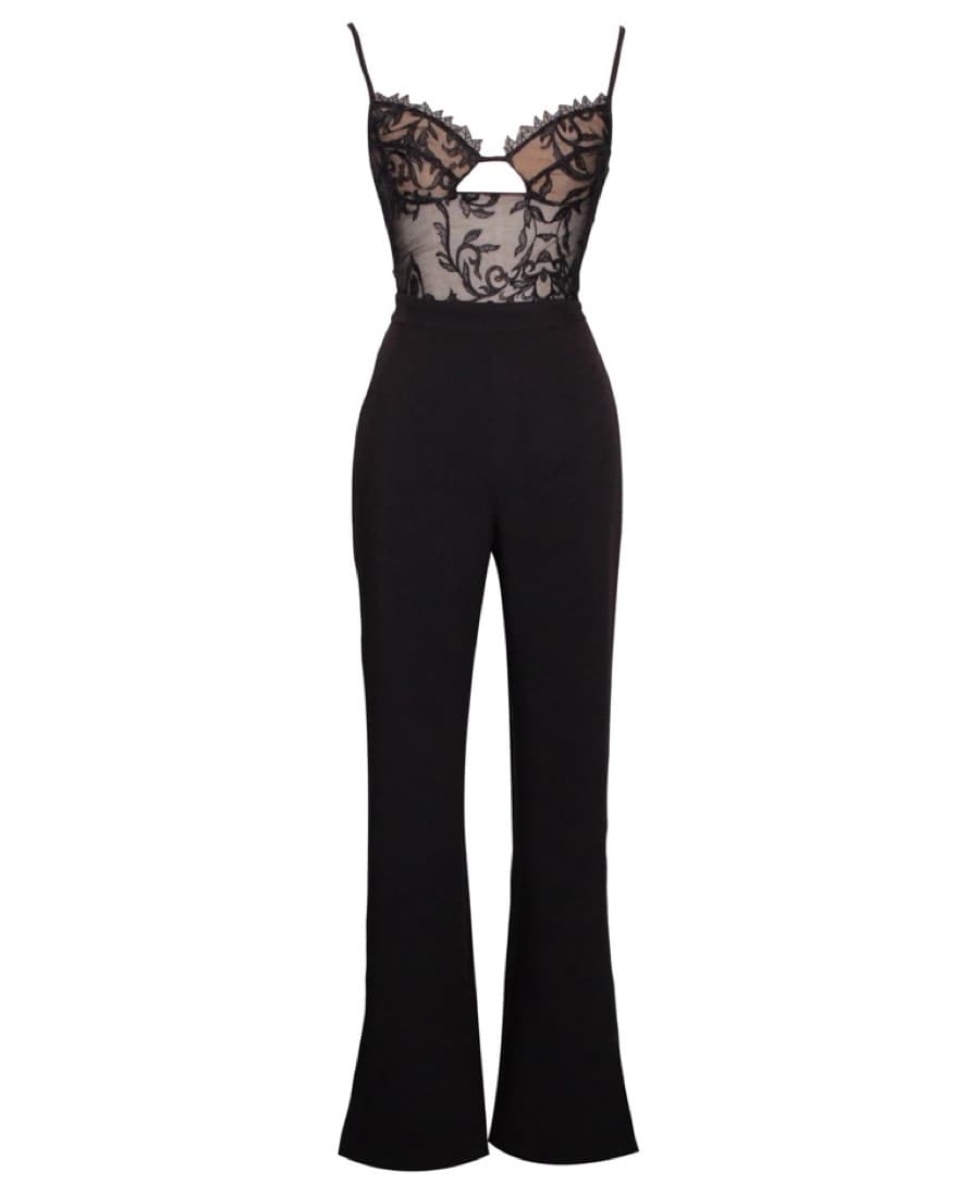 Black Lace Jumpsuit - Image 5