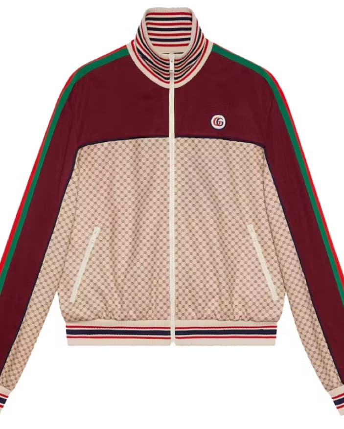 Gucci Retro Striped Tracksuit Jacket - Image 2