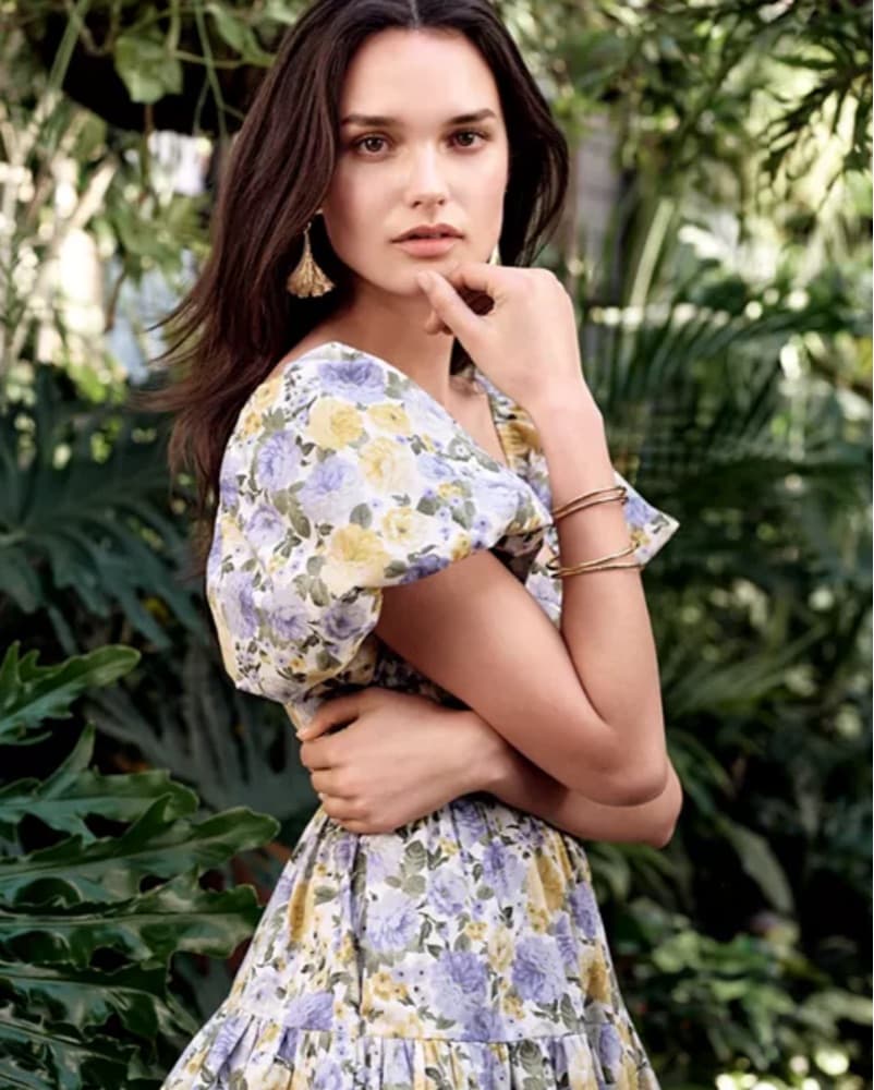 Floral Bubble Mini Dress - Image 4