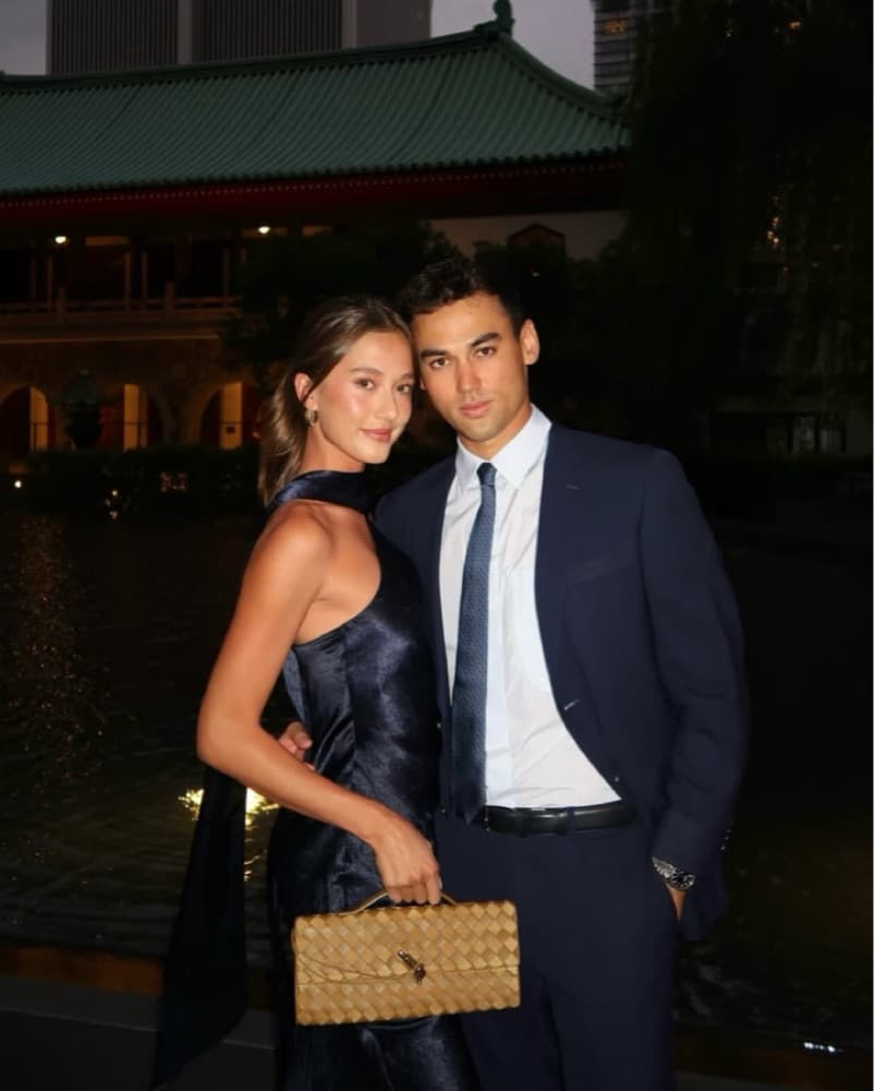 Amanda Uprichard Navy Halterneck Maxi - Image 3
