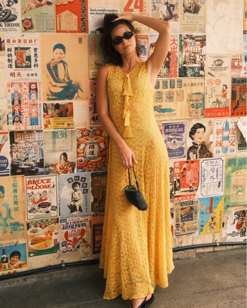 Doen Yellow Knit Dress - Image 5