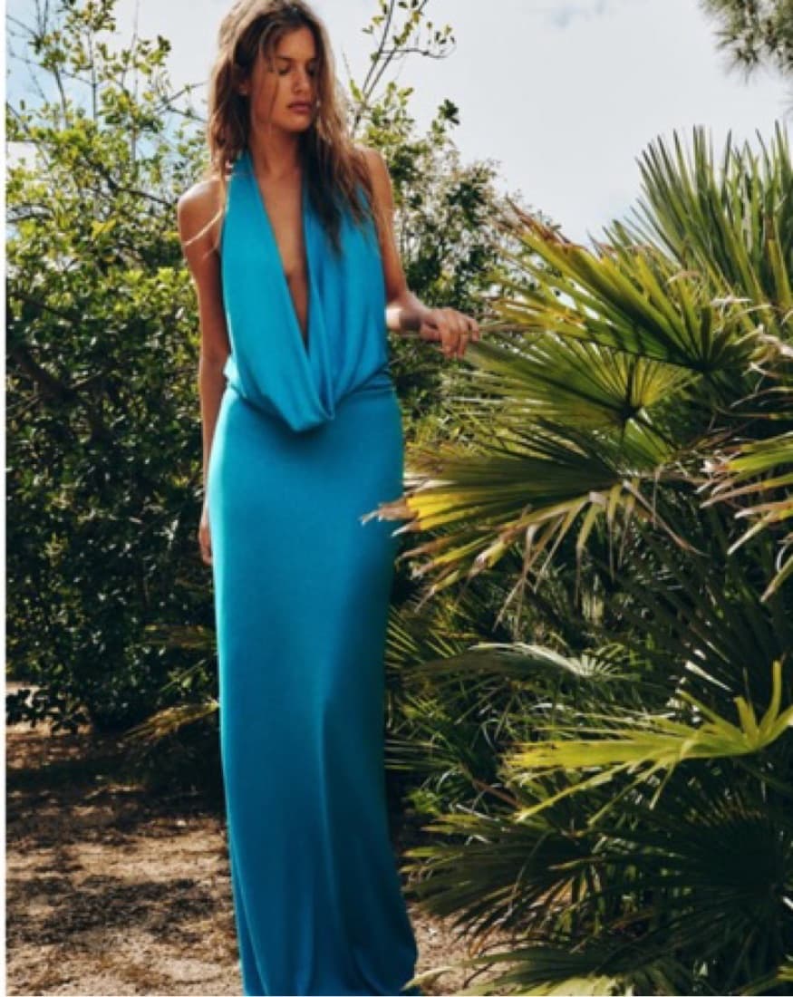 Stunning Maxi Dress in Vibrant Blue - Image 2