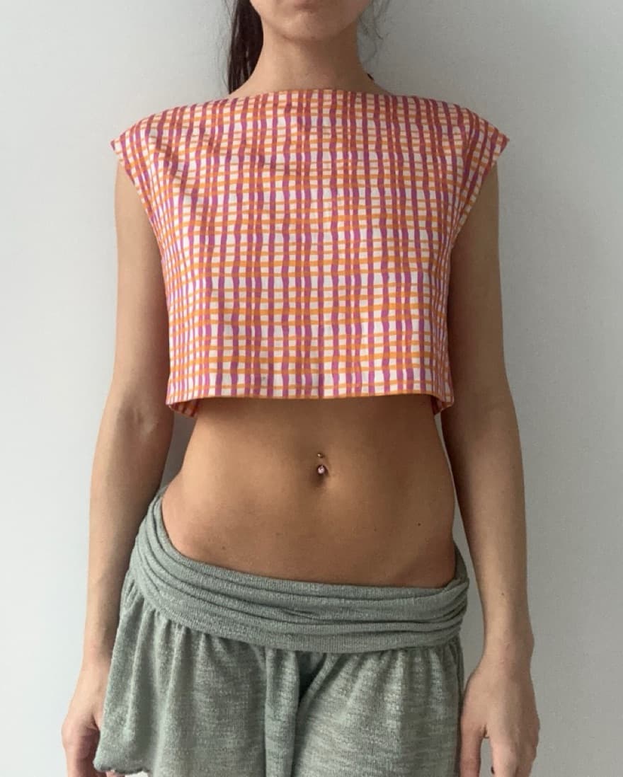 Pink Multicolor Vintage Top - Image 1