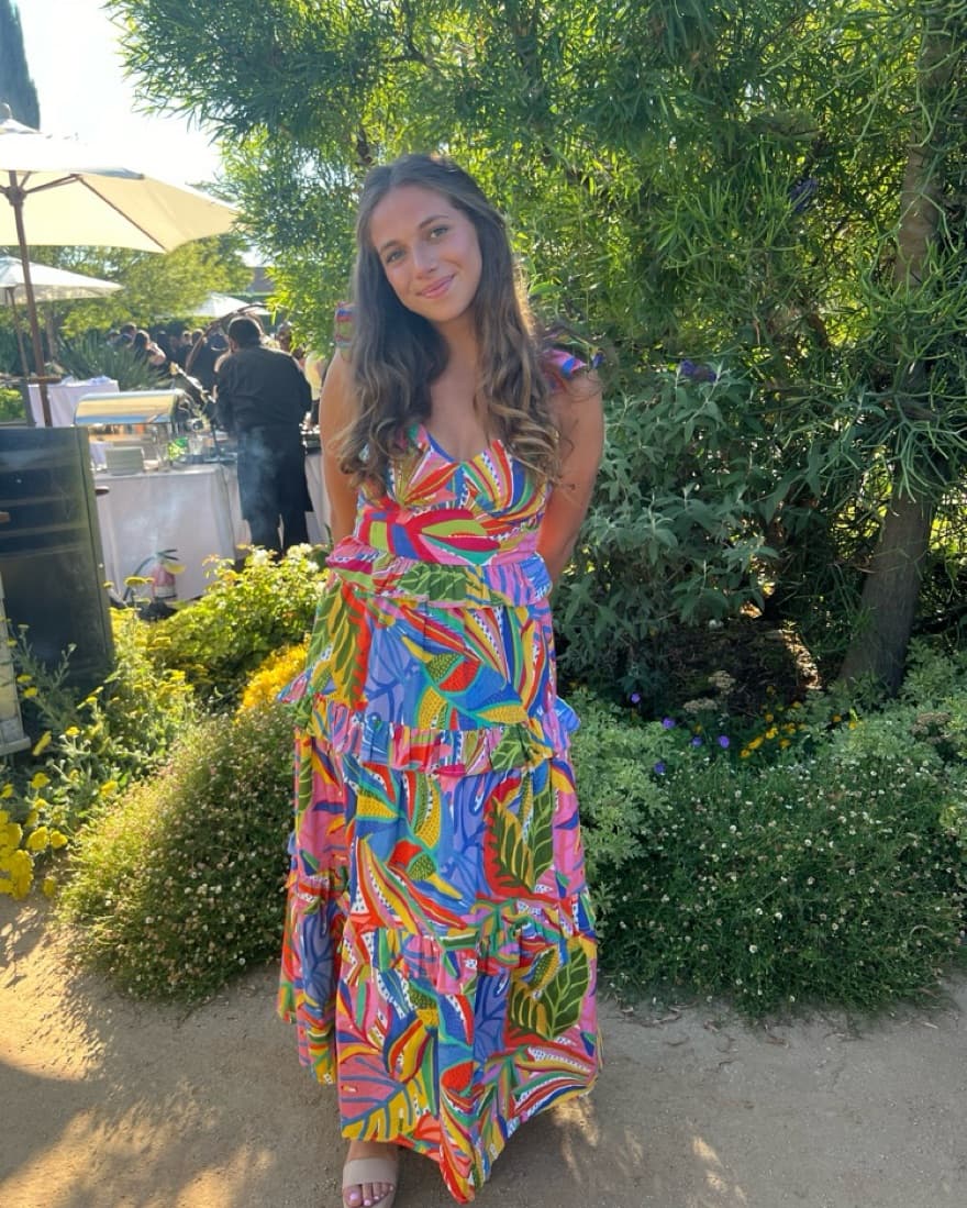 Bloomies Multicolored Ruffled Dress - Image 3