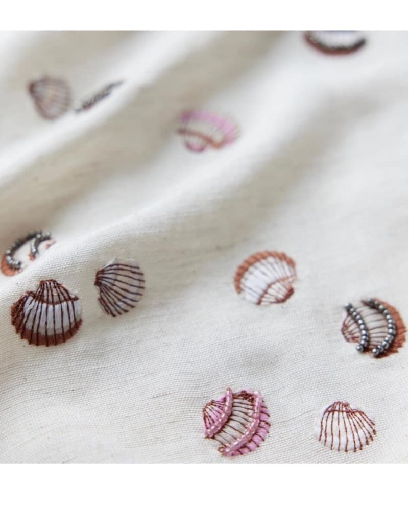 Eddy Seashell Embroidered Mini Dress - Image 4