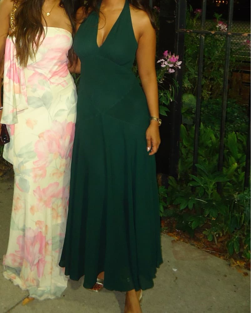 Reformation Green Briony Dress - Image 3