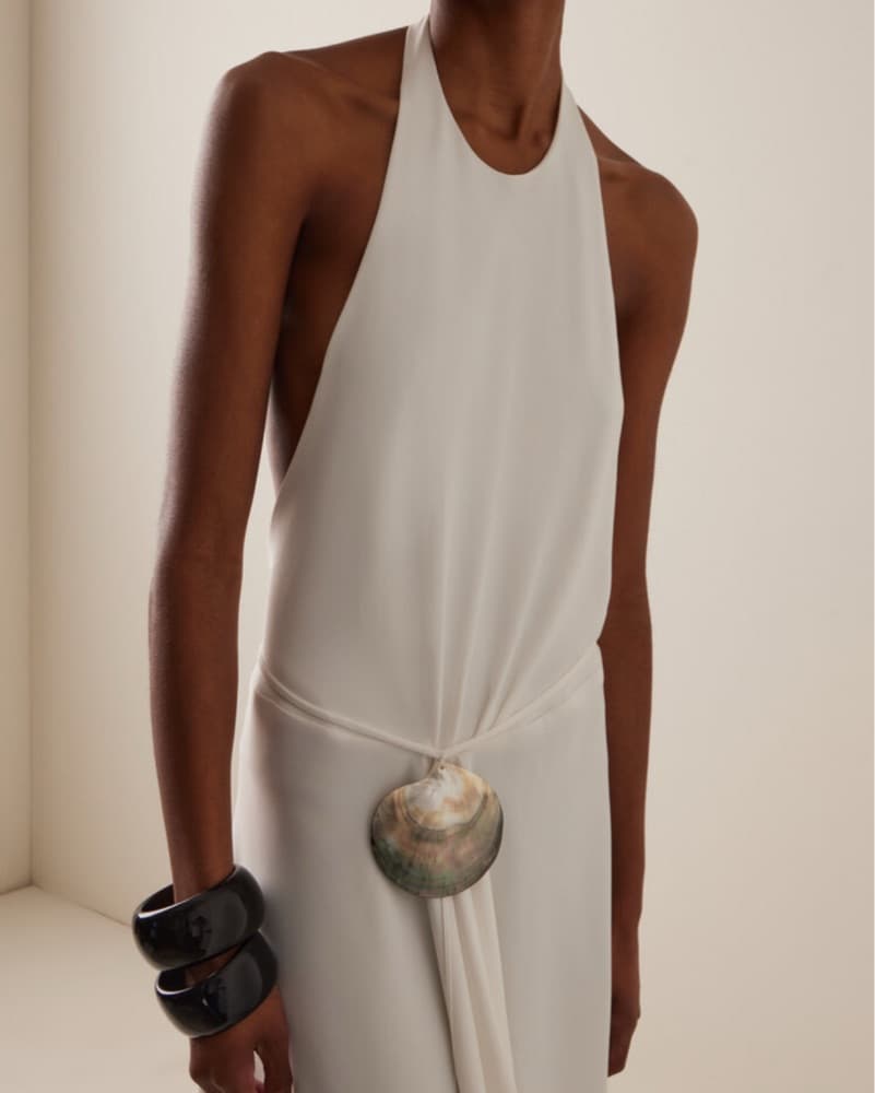 Sloan Exclusive Crepe Asymmetrical Dress - Image 2