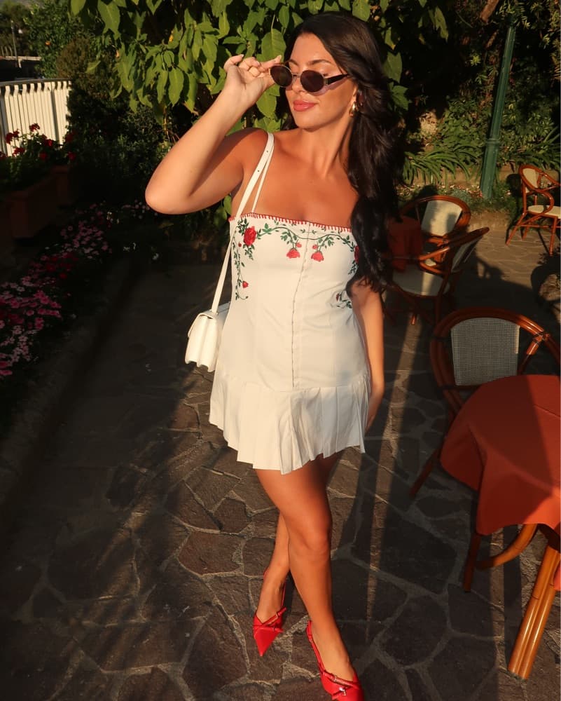 Ego EMBROIDERED Detailed Mini Dress - Image 3