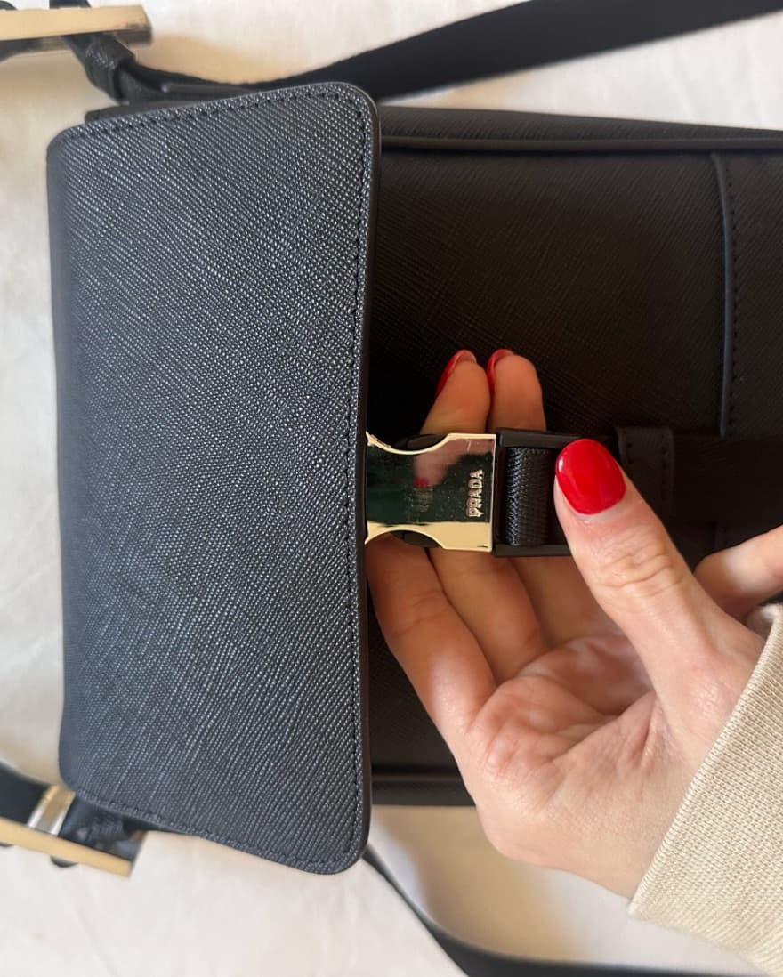 Black Prada Crossbody Bag - Image 4