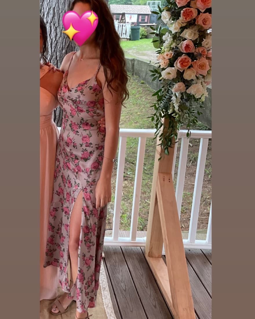 Dress Forum Cape May Satin Floral Midi - Image 4