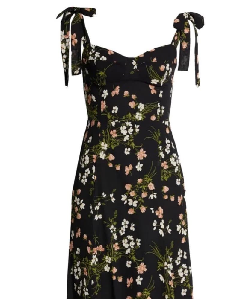 Reformation Nadira Tie Strap Dress - Image 3