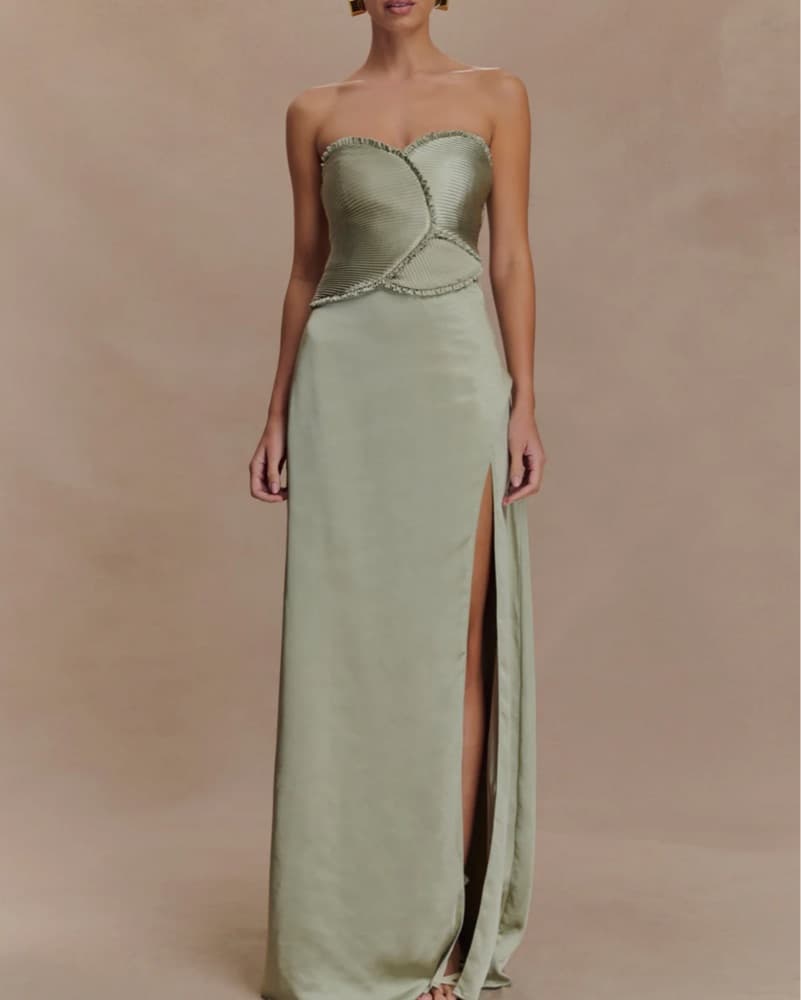 Meshki Larissa Satin Maxi Dress - Image 1