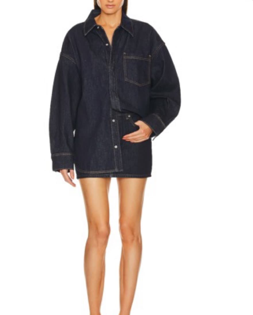 Jean oversized top and skirt - Image 4