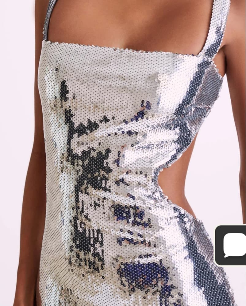 Meshki Sparkle Silver Sequin Dress  - Image 2
