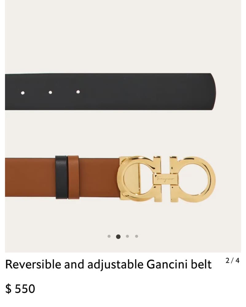 Ferragamo Reversible Womens Belt  - Image 4