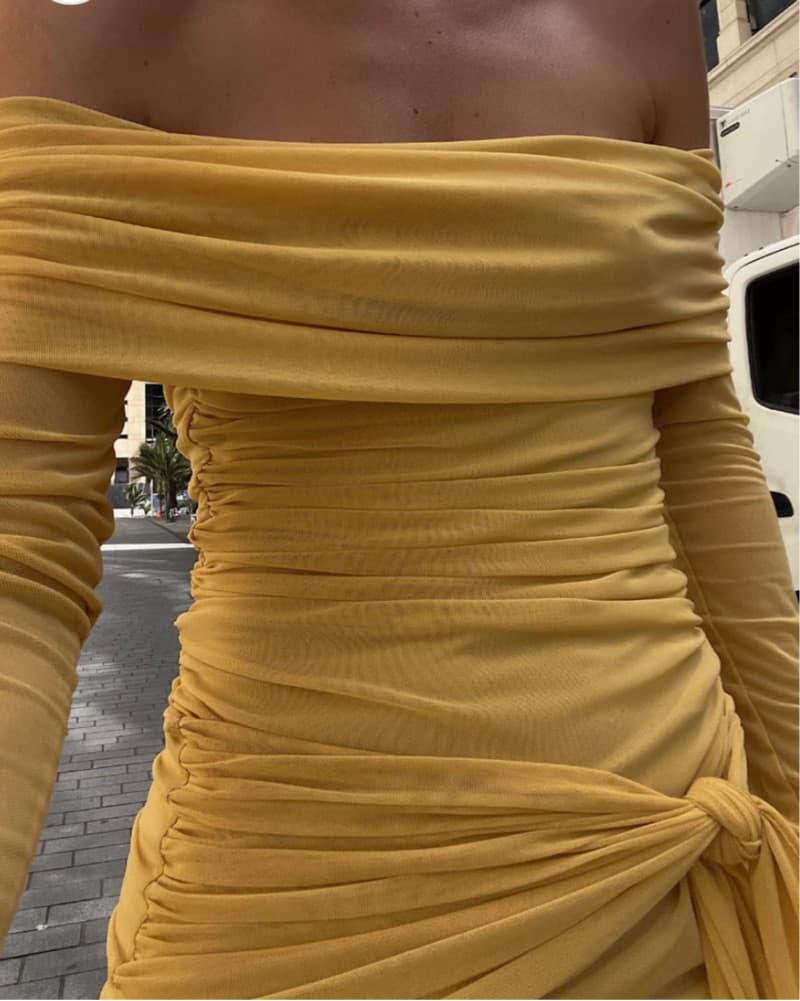 Benni Yasmin Off Shoulder Mini Dress - Image 6