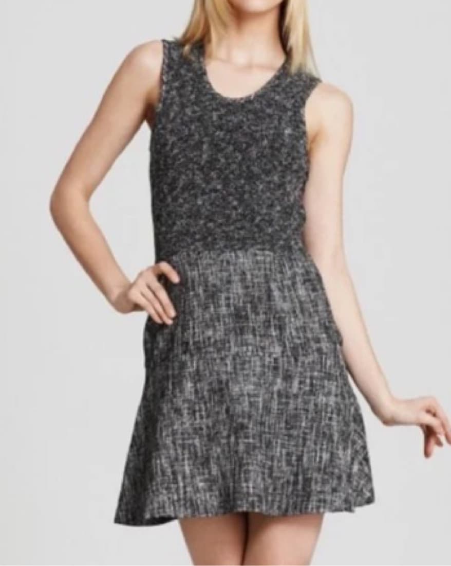 Theory Mixed Tweed Sleeveless Dress - Image 1