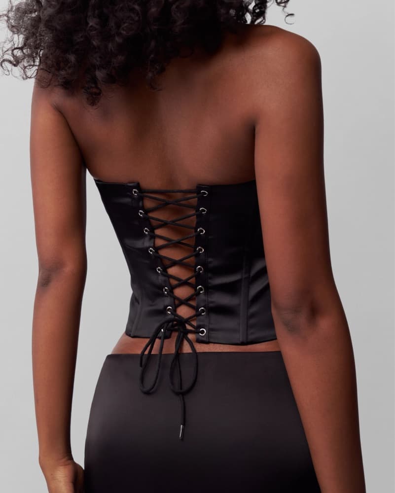 Danielle Guizio Black Corset - Image 3